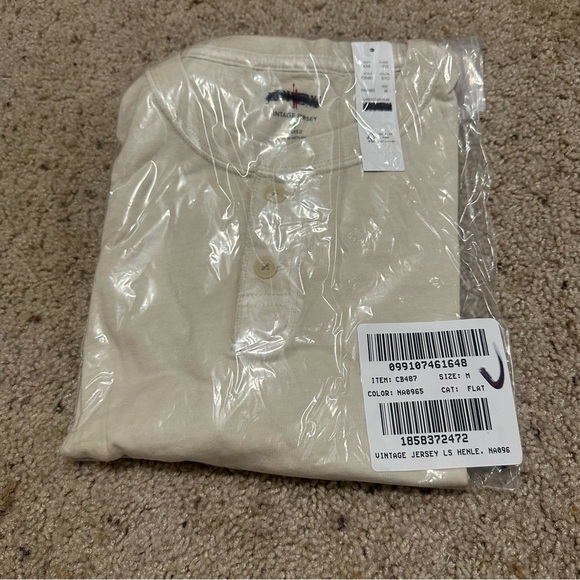 J crew stone Vintage-wash cotton henley - Picture 5 of 5